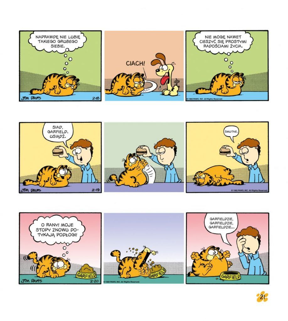 Garfield. Tłusty koci trójpak, tom 3 - Plansza przykładowa