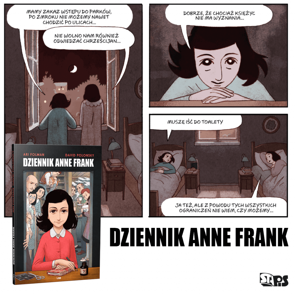Dziennik Anne Frank - powieść graficzna - przykładowa plansza