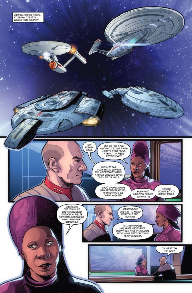 "Star Trek. Konflikt Q" - przykładowa strona