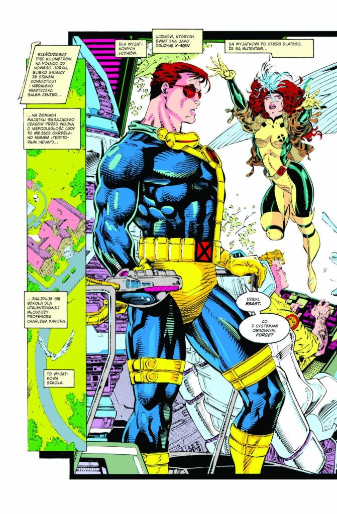 Legendy X-men: Jim Lee - przykładowa strona
